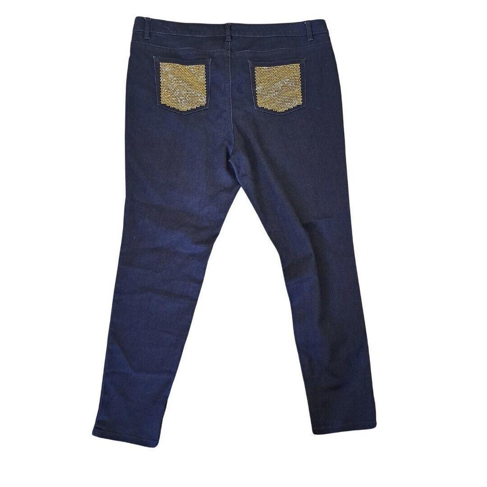 Michael Kors Jeggings Pants Size 18w Gold Studded Pocket Design